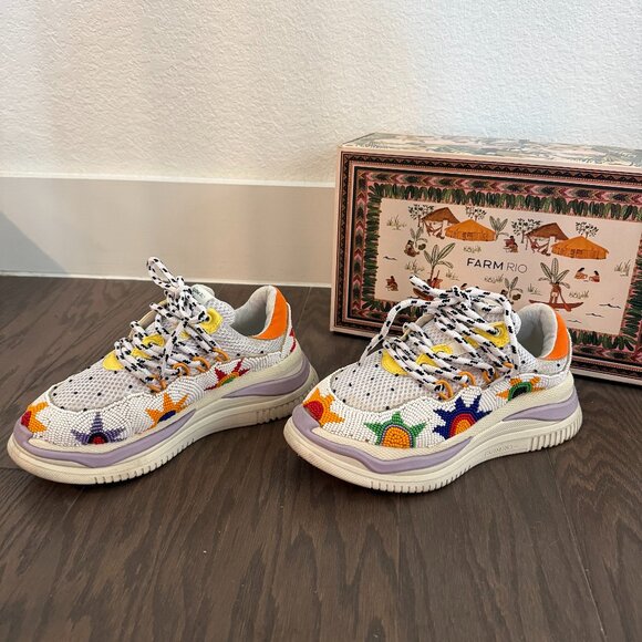 FARM Rio Sunset Beaded Platform Sneaker (Women) - Picture 1 of 8